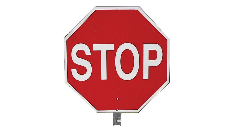 Pro-Line Traffic Safety 14inch Paddle Sign - Stop/stop - PS03
