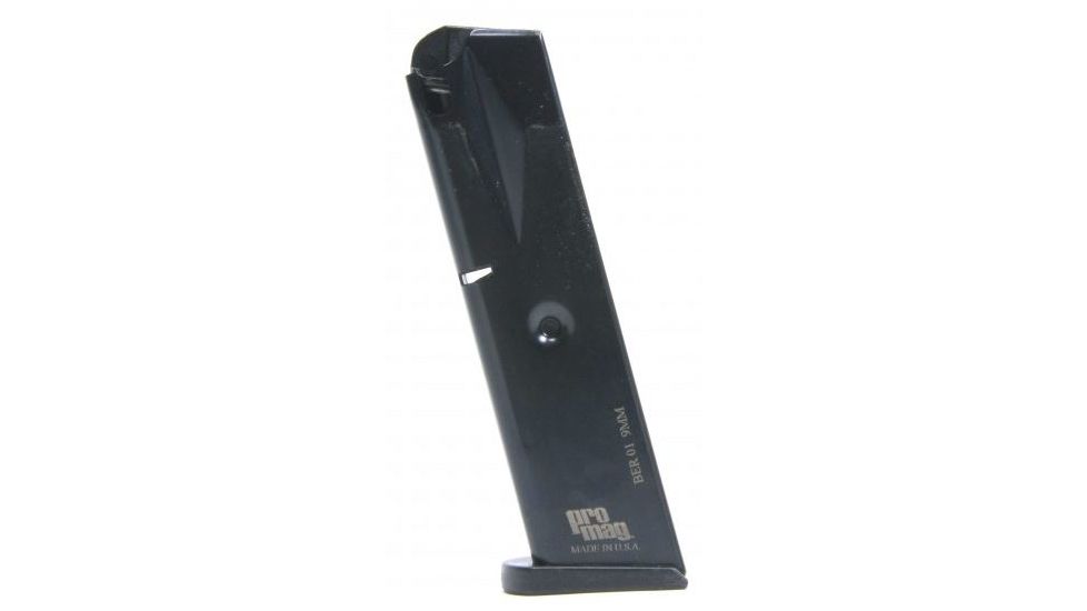 Pro Mag Beretta 92F 9MM Pistol Magazine, Steel, Blue, 10 Round BER 01-10RD
