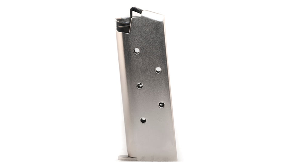 Pro Mag Colt Mustang / Pocketlite .380 ACP Pistol Magazine, Nickel Plated Steel, 6 Round COL 05N-6RD