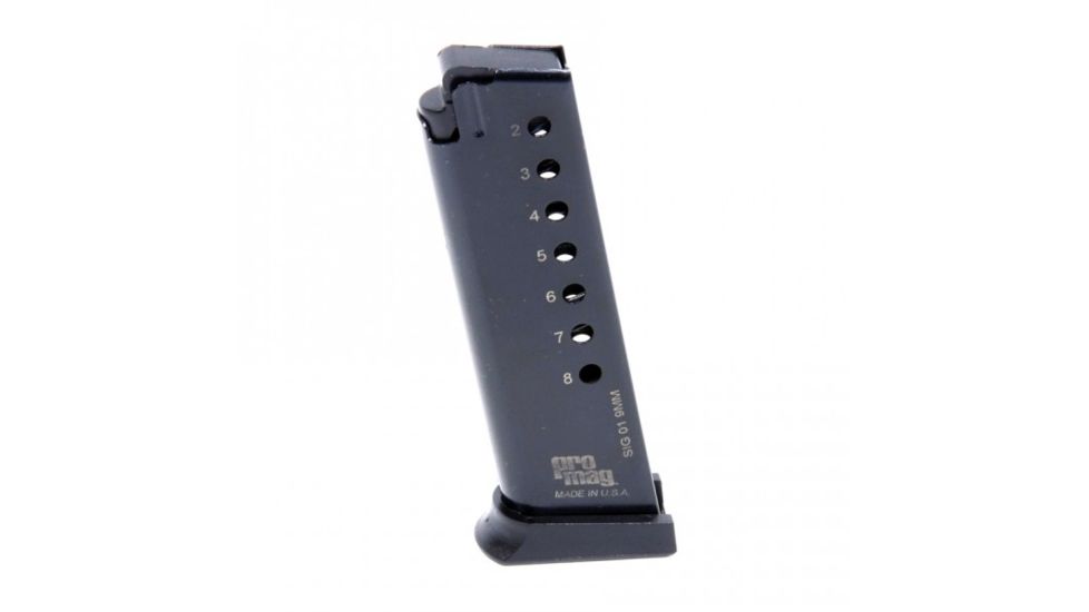Sig Sauer P225 / P6 9MM Pistol Magazine, Steel, Blue, 8 Round