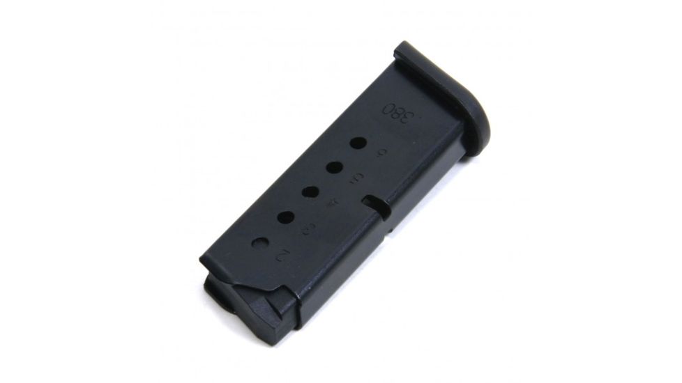 Smith / Wesson Bodyguard .380 ACP Pistol Magazine, Steel, Blue, 6 Round