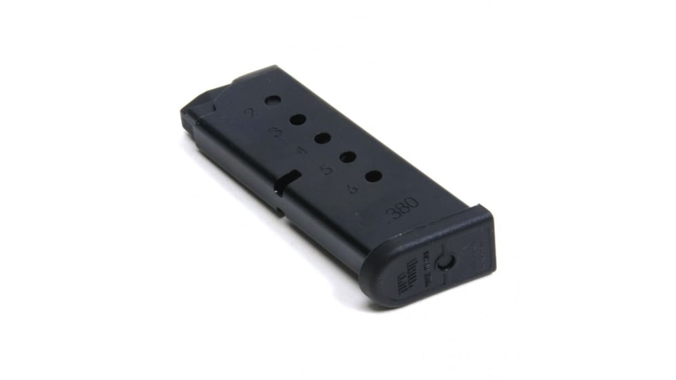 Smith / Wesson Bodyguard .380 ACP Pistol Magazine, Steel, Blue, 6 Round