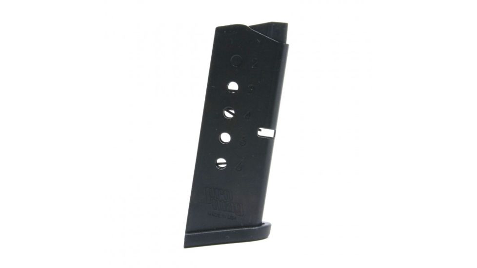 Smith / Wesson Bodyguard .380 ACP Pistol Magazine, Steel, Blue, 6 Round