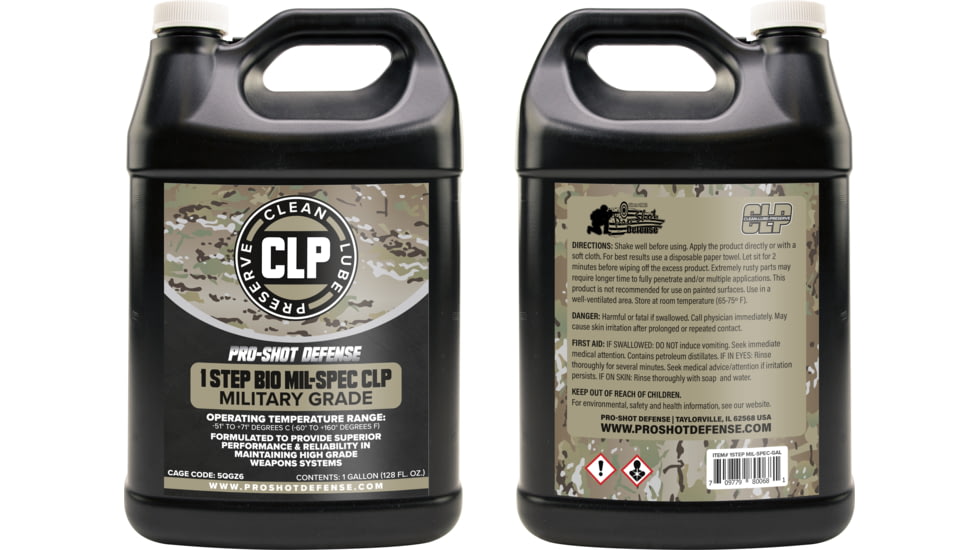 Pro-Shot 1 Step BIO Mil-Spec CLP Gallon Jug, 1 Gallon, 1Step BIO Mil-Spec-GAL