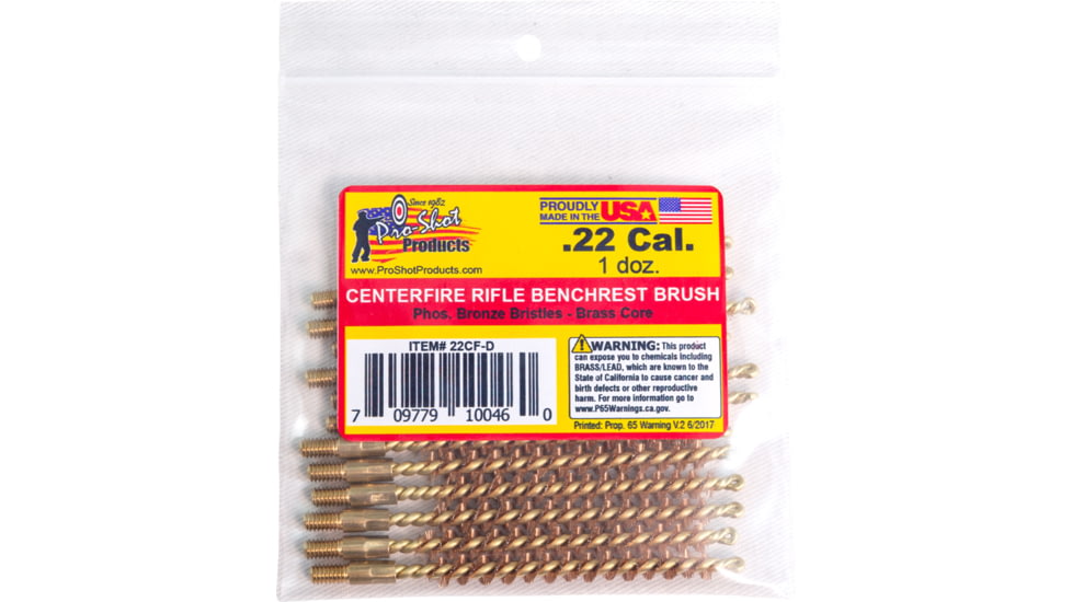 Pro-Shot .22 Caliber Centerfire Brush Dozen Pack, 12 Quantity, 22CF-D