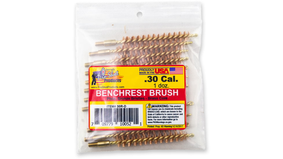 Pro-Shot .30 Caliber Rifle Brush Dozen Pack, 12 Quantity, 30R-D