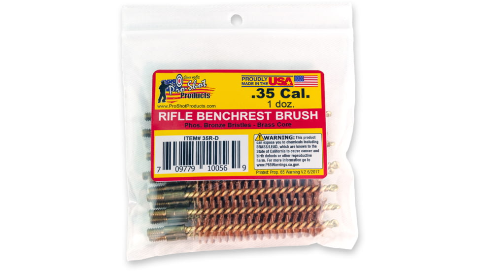 Pro-Shot .35 / 9mm Pistol Caliber Carbine / Rifle Brush Dozen Pack, 12 Quantity, 35R-D