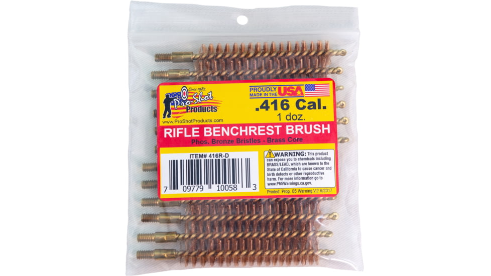 Pro-Shot .243 Caliber Rifle Brush Dozen Pack, 12 Quantity, 6R-D