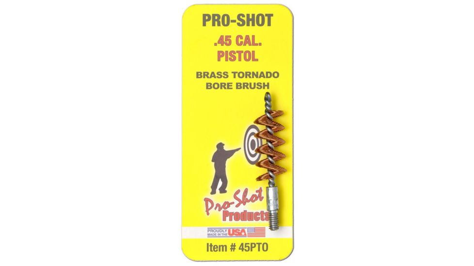 Pro-Shot .45 Cal Pistol Bore Brush, Pack of 12, 45P-CS