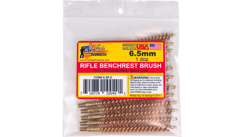 Pro-Shot 6.5mm Rifle Brush Dozen Pack, 12 Quantity, 6.5R-D