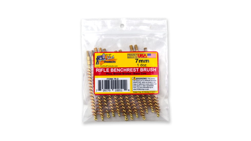 Pro-Shot 7mm Rifle Brush Dozen Pack, 12 Quantity, 7R-D