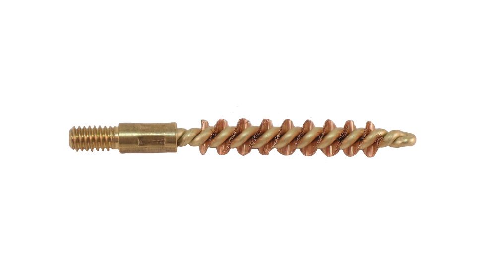 Pro-Shot Pro-Shot Brass Core-Bronze Bristle Pistol Length Bore Brush .22 Caliber, Bronze Bristles w/ Brass Core, 22P