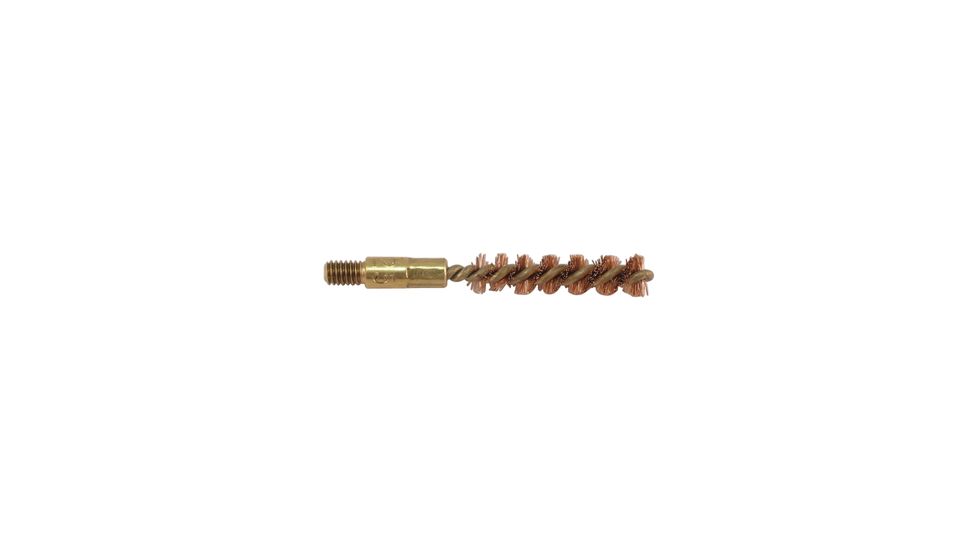 Pro-Shot Pro-Shot Brass Core-Bronze Bristle Pistol Length Bore Brush .25 Caliber, Bronze Bristles w/ Brass Core, 25P