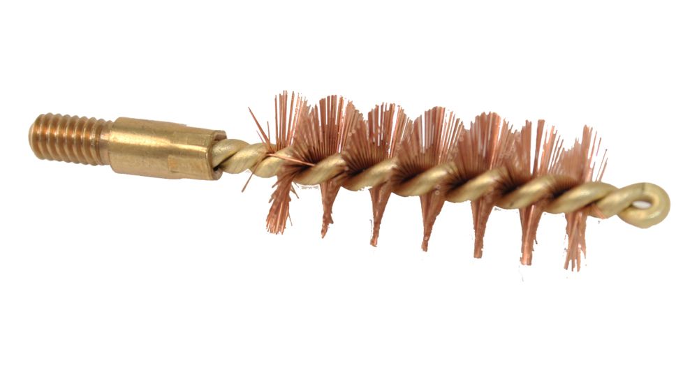 Pro-Shot Pro-Shot Brass Core-Bronze Bristle Pistol Length Bore Brush .45 Caliber, Bronze Bristles w/ Brass Core, 45P