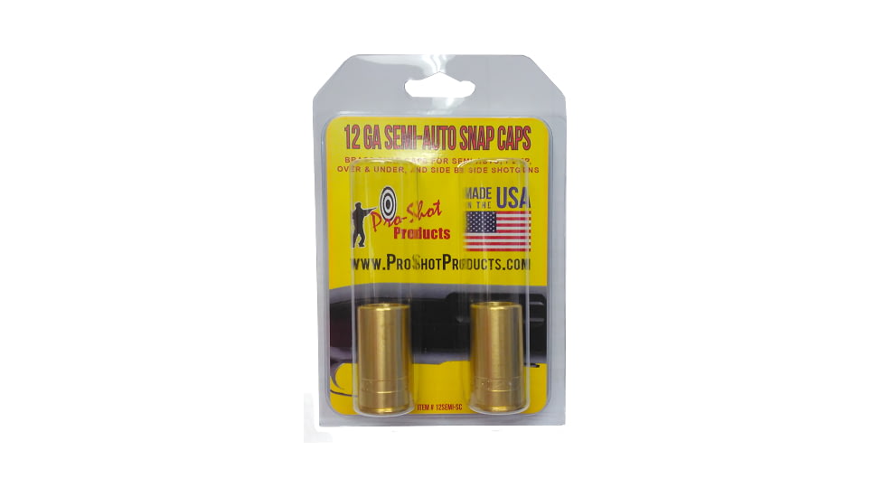Pro-Shot Brass Snap Caps 12 Gauge Semi-Auto Two Per Package