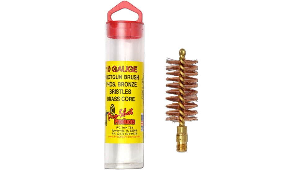 Pro-Shot Bronze Shotgun Bore Brush 10 Gauge