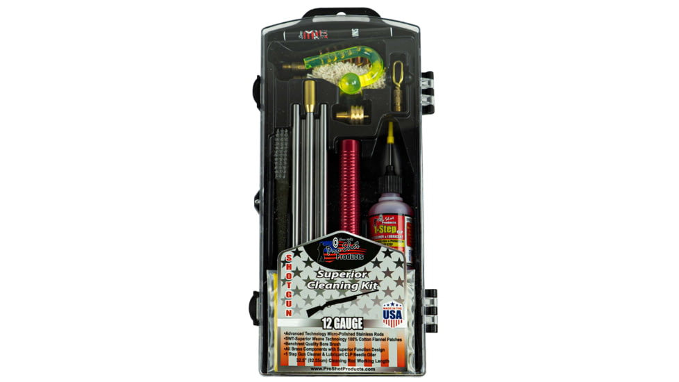 Pro-Shot Shotgun Classic Box Gun Cleaning Kit, 12 Gauge, Stainless Steel, S12KIT