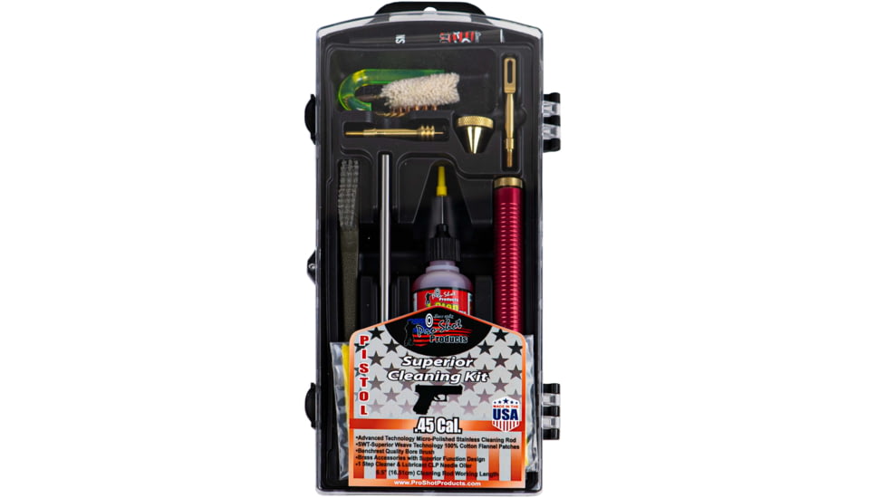 Pro-Shot Pistol Classic Box Gun Cleaning Kit, .45 ACP, Stainless Steel, P45KIT