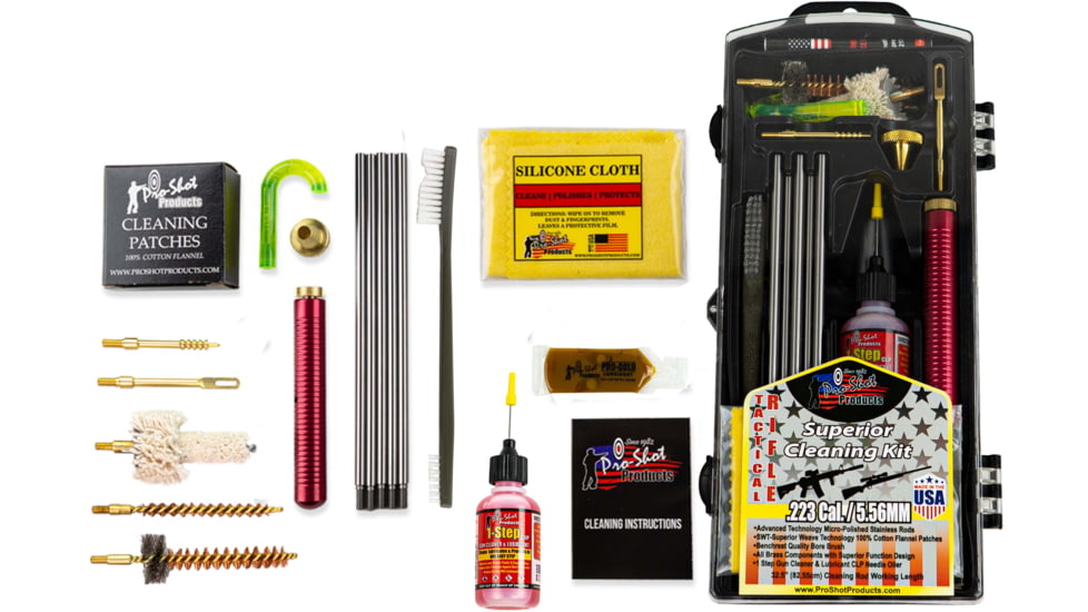 Pro-Shot Tactical AR Classic Box Gun Cleaning Kit, AR-15, 5.56/.223, Stainless Steel, AR223KIT