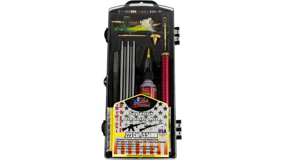 Pro-Shot Tactical AR Classic Box Gun Cleaning Kit, AR-15, 5.56/.223, Stainless Steel, AR223KIT