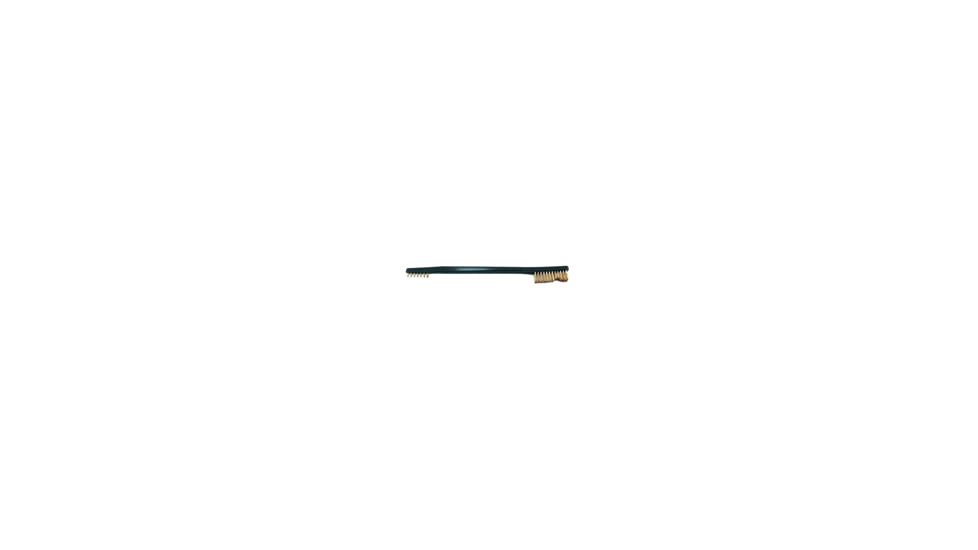 Pro-Shot Double End Gun Brush, Gray Handle w/ Bronze Bristles, BZDE