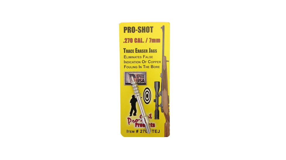Pro-Shot Trace Erasor Spear Point Jag, .270 Winchester/7mm RM, #8-32 threads, Silver, 270/7TEJ