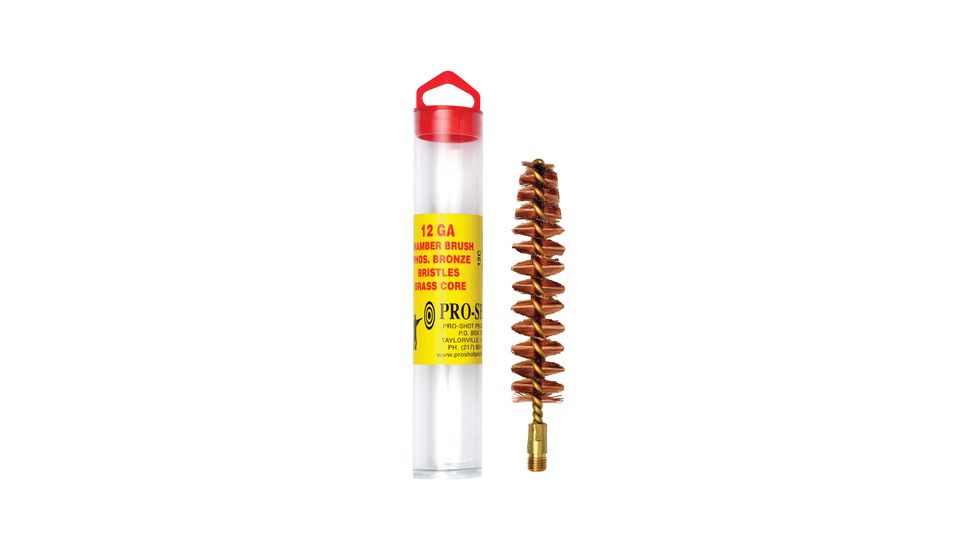 Pro-Shot Pro-Shot Shotgun Chamber Replacement Bronze Brush 12 Gauge, Bronze Bristles w/ Steel Core, 12C