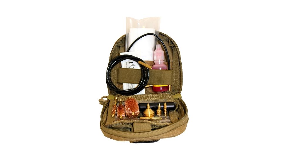 Pro-Shot Pro-Shot Spec Ops Tactical 3 Gun Pouch Soft Case Cleaning Kit, Coyote, .223 Cal/5.56mm-9mm-.45 Cal.- 12 GA 3G-KIT, Coyote, 3G-KIT