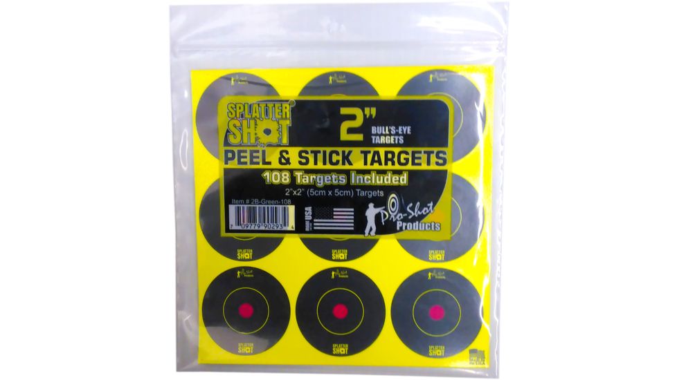 Pro-Shot Splatter Shot Bullseye, Green, 2in, 2B-Green-108