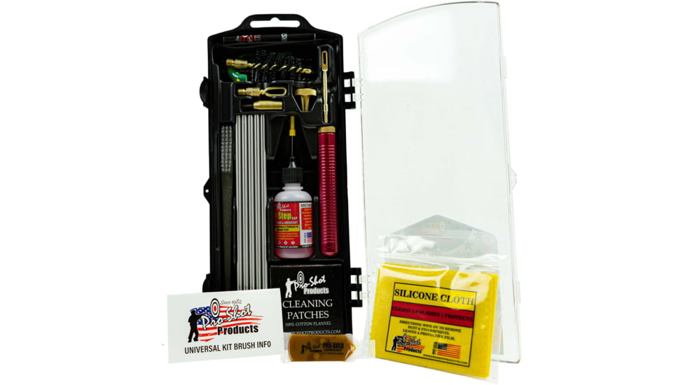 Pro-Shot Universal Box Gun Cleaning Kit, Stainless Steel, .22 Cal., 12 GA PSUVKIT
