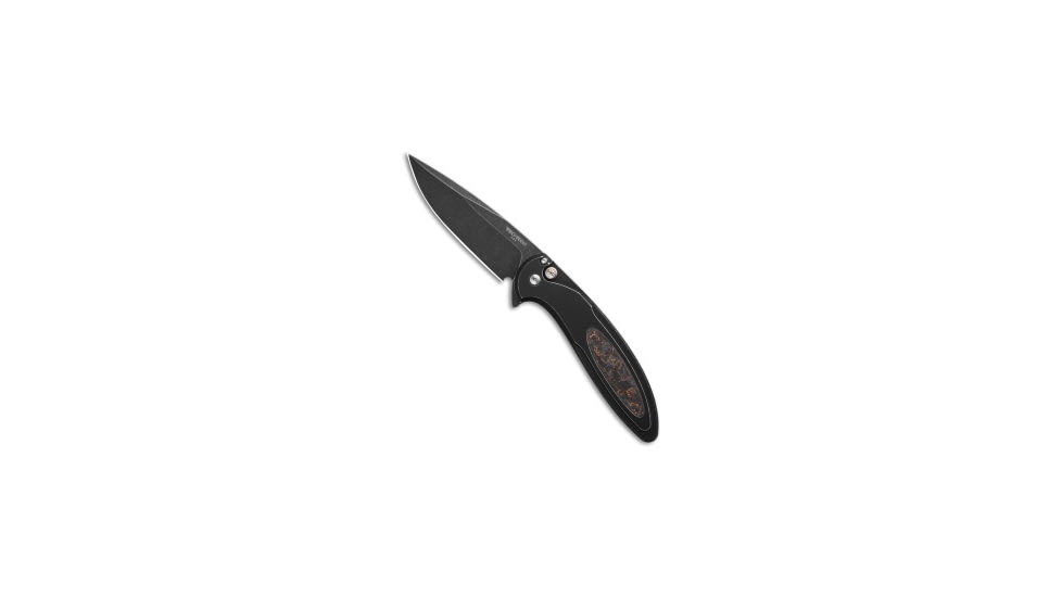 Pro-Tech Pro-Tech Cambria 2 Knife Battle Worn Blk Al + TechnoCarbo Copper 3.5" DLC, Black/Copper, MagnaCut, adult, BHQ-221539