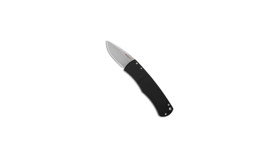 Pro-Tech Knives Magic BR-1.3 CA Whiskers CA-Legal Automatic Folding Knife, 1.96in, 154CM, Drop Point Blade, Aluminum, Black Handle, Stonewash, Black/Gray, 6.00 inch, BHQ-103502