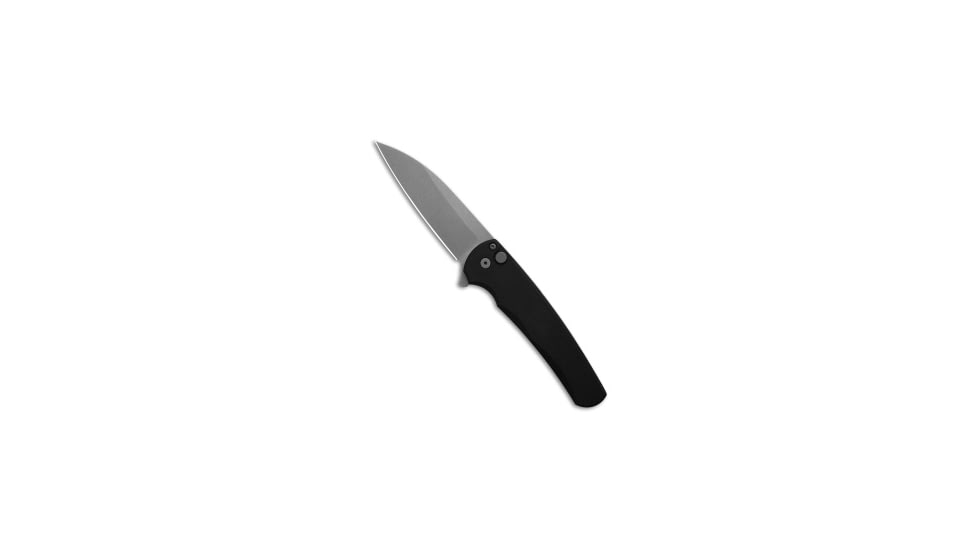 Pro-Tech Knives Malibu MagnaCut Wharncliffe Folding Knife, 3.25in, CPM MagnaCut, Wharncliffe Blade, Aluminum, Black Handle, Black/Gray, 7.50 inch, BHQ-195093