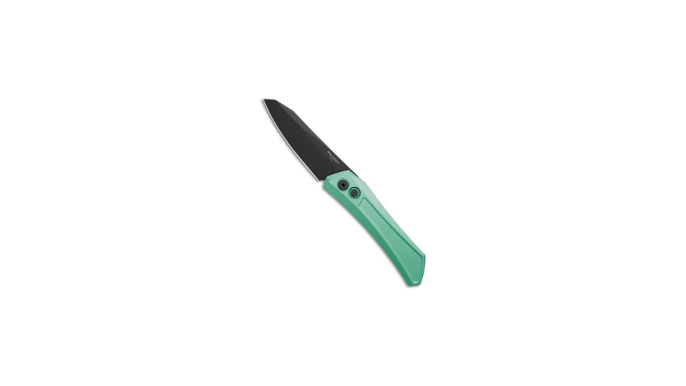 Pro-Tech Knives Oligarch MagnaCut Automatic Folding Knife, 3.25in, CPM MagnaCut, Sheepsfoot Blade, Aluminum, Blue Handle, DLC, Blue/Black, 7.63 inch, BHQ-218123