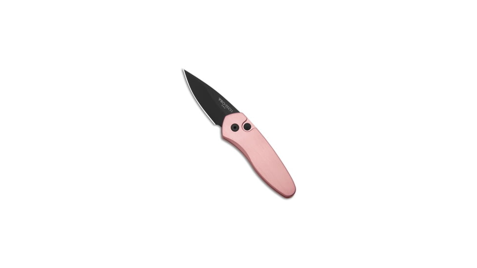 Pro-Tech Knives Sprint Automatic Folding Knife, 2.00in, CPM S35VN, Spear Point Blade, Aluminum, Pink Handle, DLC, Pink/Black, 5.00 inch, BHQ-211921