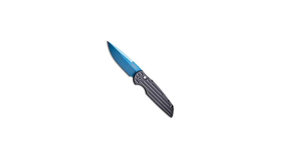 Pro-Tech Pro-Tech TR-3 Tactical Response 3 Automatic Knife Black Aluminum 3.5" Sapphire, Black, CPM MagnaCut, adult, BHQ-135773