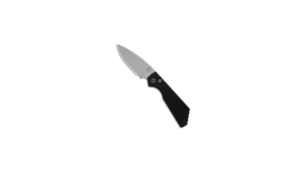 Pro-Tech Knives Strider + PT MagnaCut Automatic Folding Knife, 2.75in, CPM MagnaCut, Drop Point Blade, Aluminum, Black Handle, Standard, Black/Gray, 7.00 inch, BHQ-180157