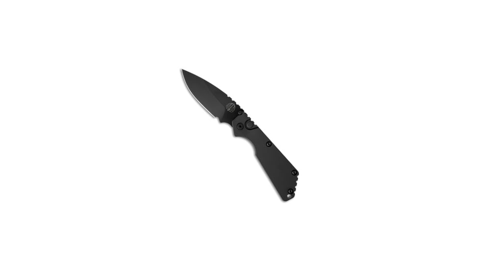 Pro-Tech Knives Strider + SnG Automatic Folding Knife, 3.50in, 154CM, Drop Point Blade, Aluminum, Black Handle, Solid, Black/Black, 8.25 inch, BHQ-34446