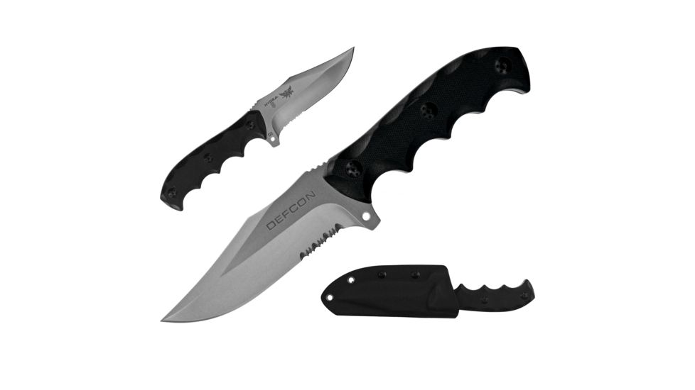 Proelia Defcon 9.0in Fixed Blade Knife, D2 Comboedge G10 Handle 4015905