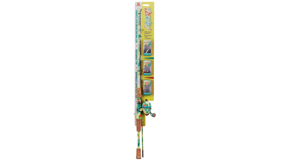 ProFISHiency 5ft Krazy 2.0 Spincast Combo w/Lures, Multicolor, KRZY25SCCC