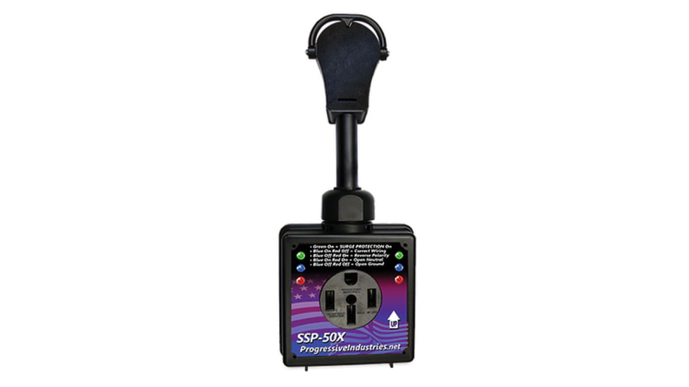 Progressive Industries Portable RV Smart Surge Protector 50 Amp, SSP50X