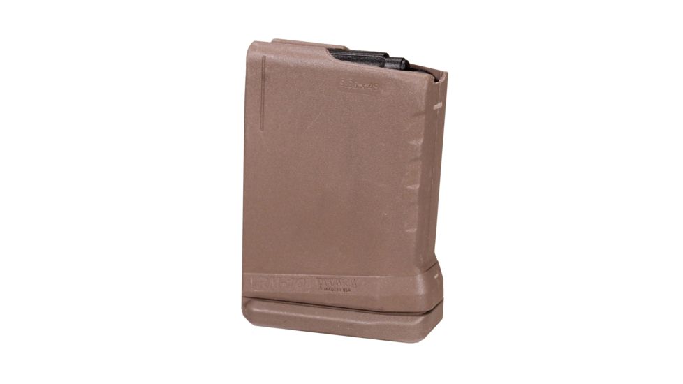 ProMag AR-15 10-Round 5.56 Rollermag Magazine w/Roller Follower, Polymer, Flat Dark Earth, RM-10-FDE