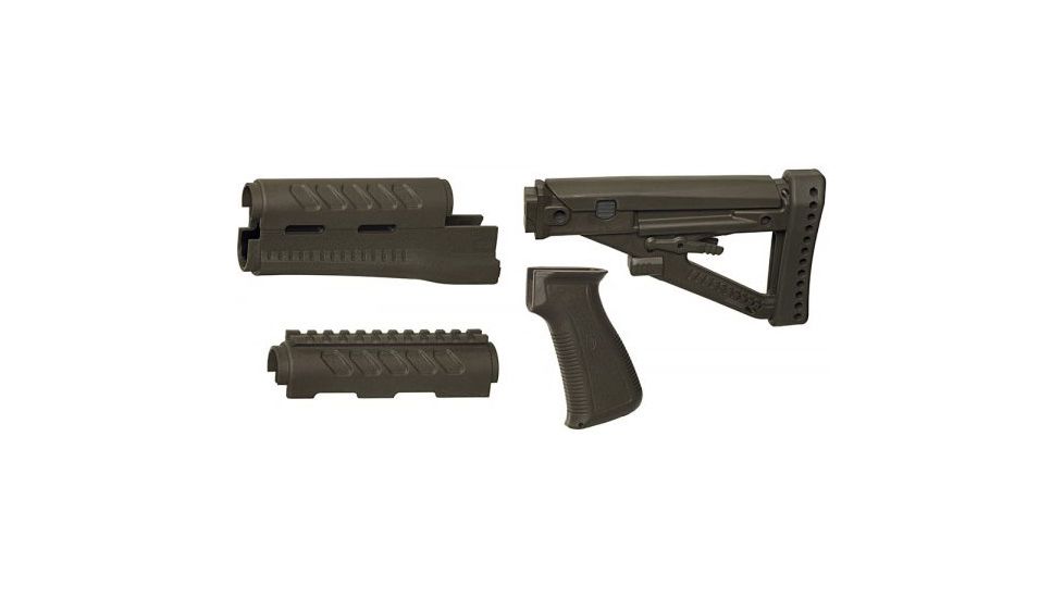 ProMag Archangel OPFOR Yugo PAP AK Furniture Kit w/Buttstock/Forend/Pistol Grip, Polymer, Olive Drab, AAPAP-OD
