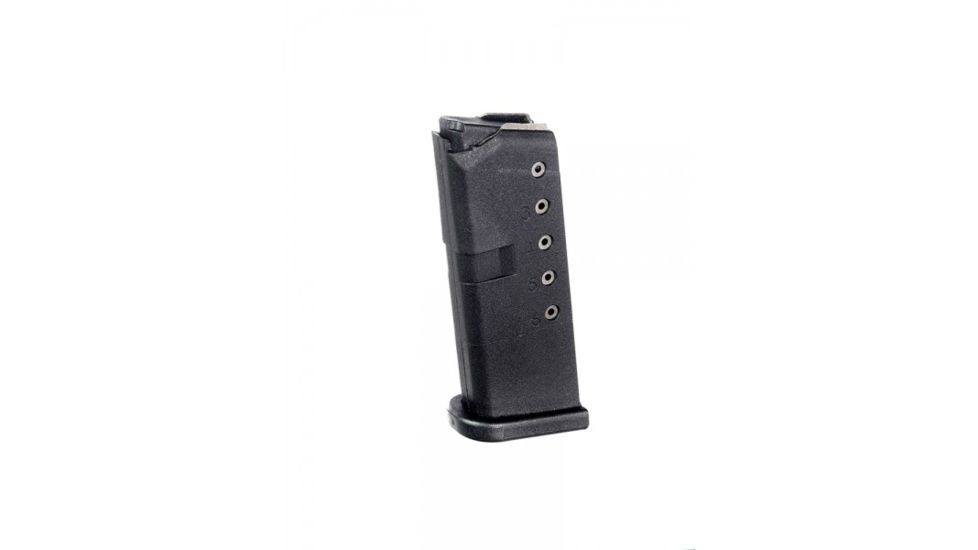 ProMag Glock 42 6 Round .380 ACP Pistol Magazine, Black, 1 Pack, DuPont Zytel Polymer, GLK 10-6RD