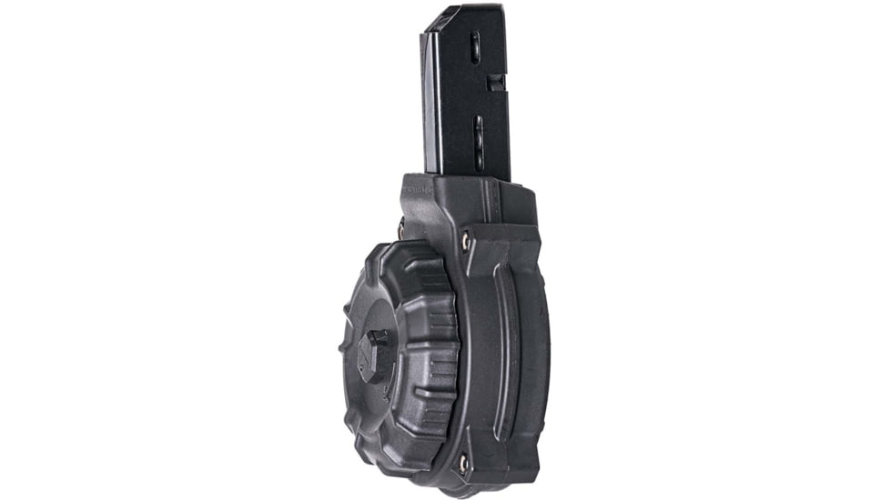 ProMag Polymer Rifle Magazine, AR-15, 9mm Colt/SMG Type, 50-Round, Black, DRM-A10-50RD