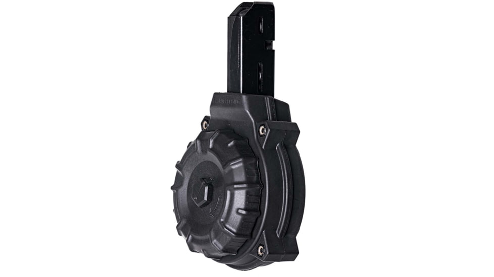 ProMag Polymer Rifle Magazine, AR-15, 9mm Colt/SMG Type, 50-Round, Black, DRM-A10-50RD