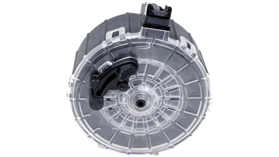 ProMag Saiga 12 Gauge Drum Shotgun Magazine, Polymer, Black, 20 Round, Black, SAI-A6-20RD
