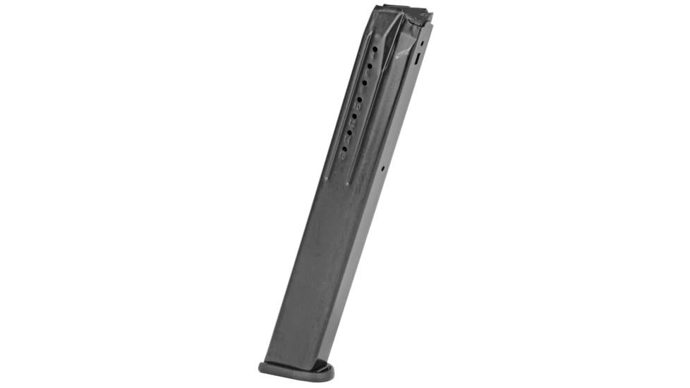 ProMag Extended Pistol Magazine, Ruger SR9, 9mm Luger, 32 Round, Blued, 1 Pack, Steel, RUGA34-32RD