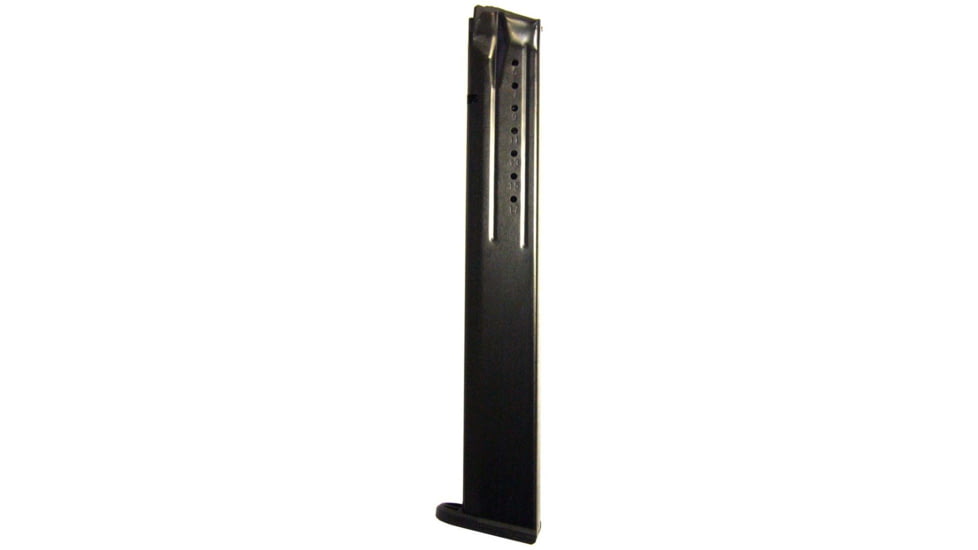 ProMag Steel Pistol Magazine, Smith &amp; Wesson M&amp;P9, 9mm, 32-Round, Black, SMI-A14-32RD