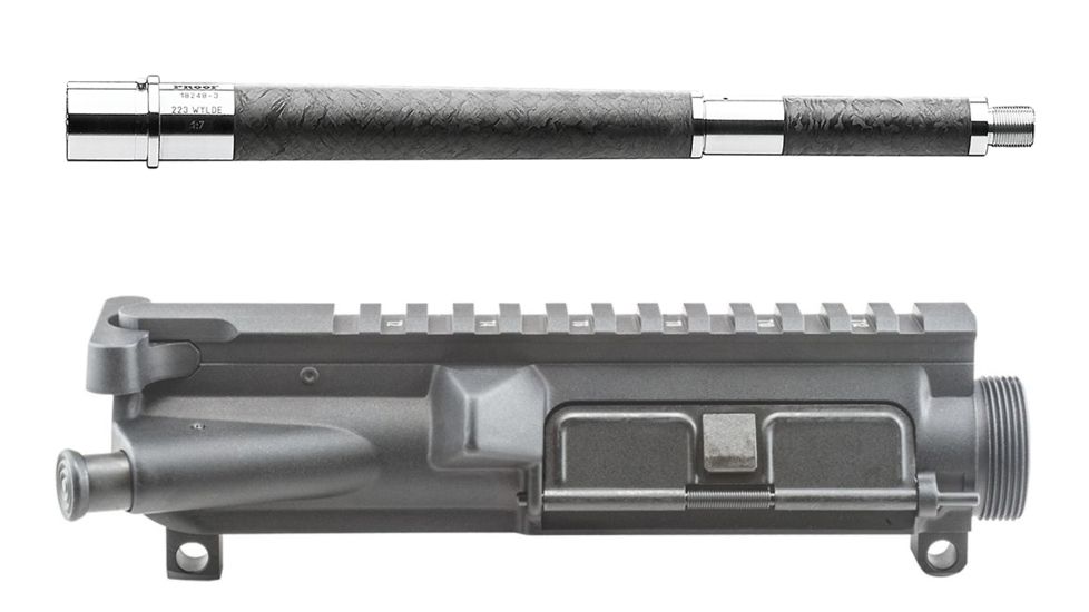 Proof Research PR15 Carbon Fiber 20in 6.5 Grendel Rifle Length Rifle Barrel, 264cal, 0.875GB, 8 Twist, 5/8 x 24 w/ Luth-AR A3 Assembled Upper Receiver